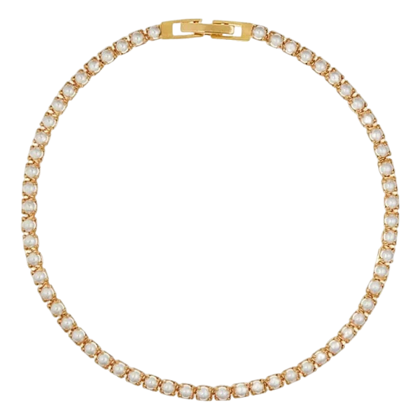 Orelia Jewellery Pearl Tennis Bracelet