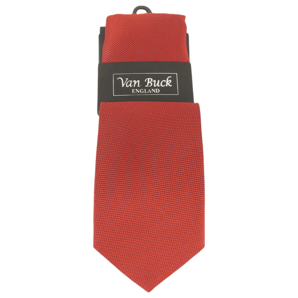 Van Buck Poly Jacquard Extra Long Tie and Hankie Set