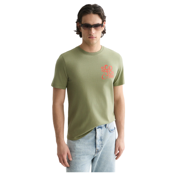 Scotch & Soda Left Chest Artwork Regular Fit T-shirt