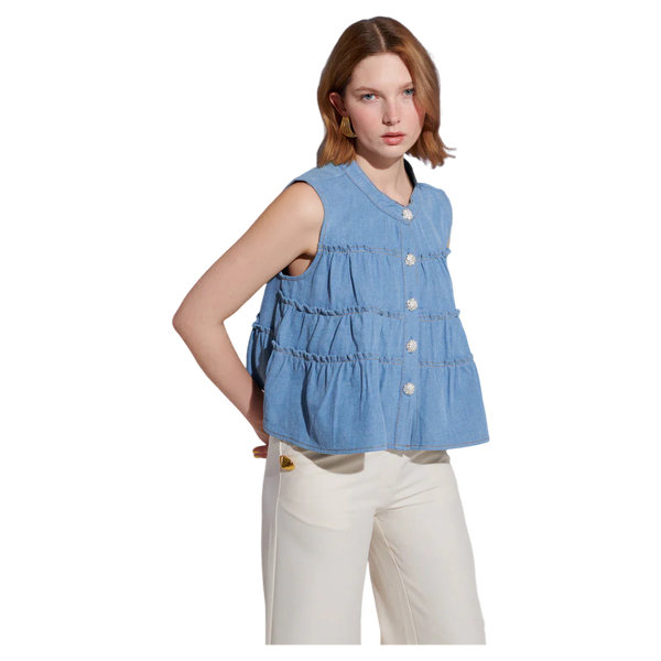 Sister Jane Kasos Denim Top