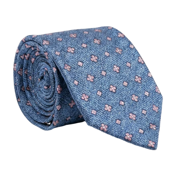 William David Floral Spaced Spot Tie