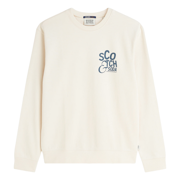Scotch & Soda Left Chest Artwork Regular Fit Sweatshirt