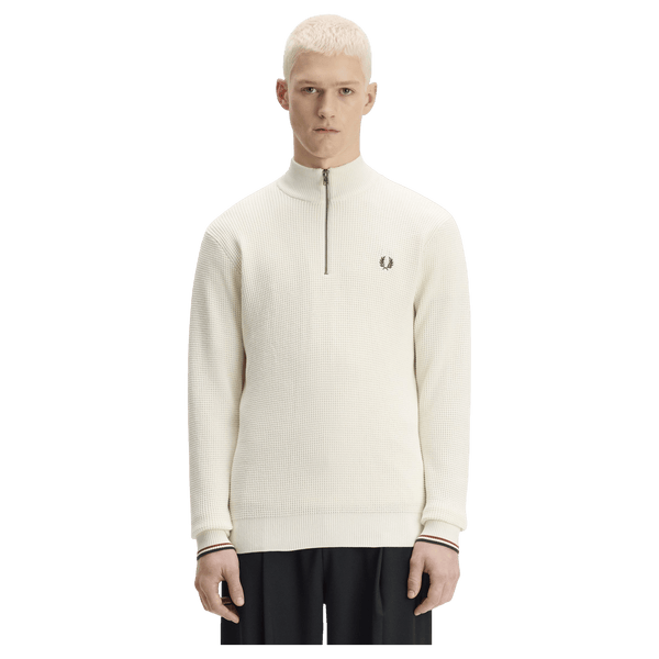 Fred Perry Waffle Stitch 1/2 Zip Jumper