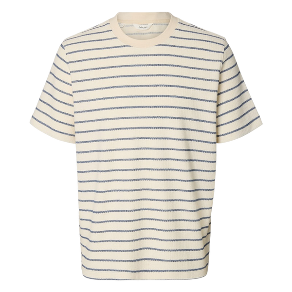 Selected Jango Stripe Short Sleeve O-neck T-shirt