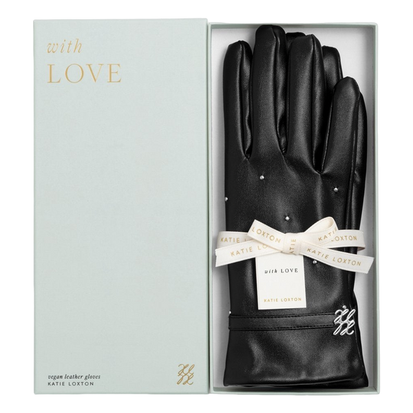 Katie Loxton Boxed Faux Leather Gloves