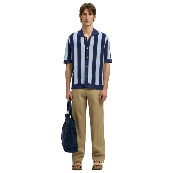 Selected Shane Short Sleeve Open Structure Shirt