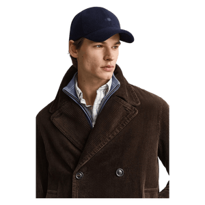GANT Tonal Shield Melton Cap - Classic Blue