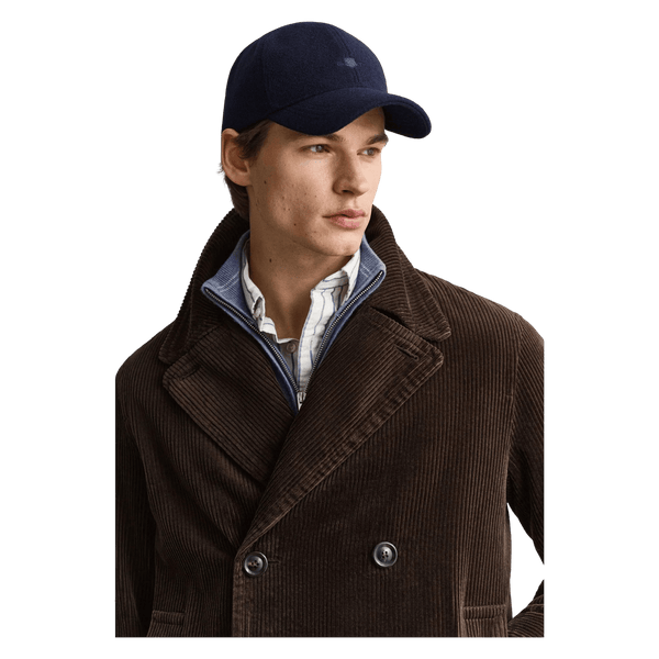 GANT Tonal Shield Melton Cap - Classic Blue