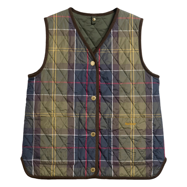 Barbour Tartan Reimagined Icons Reversible Tartan Quilted Liner