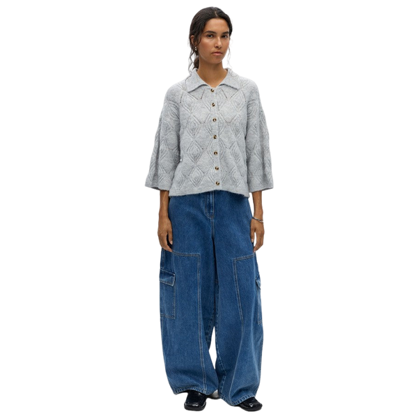 Object Kaisa Flora 3/4 Lo Knit Cardigan