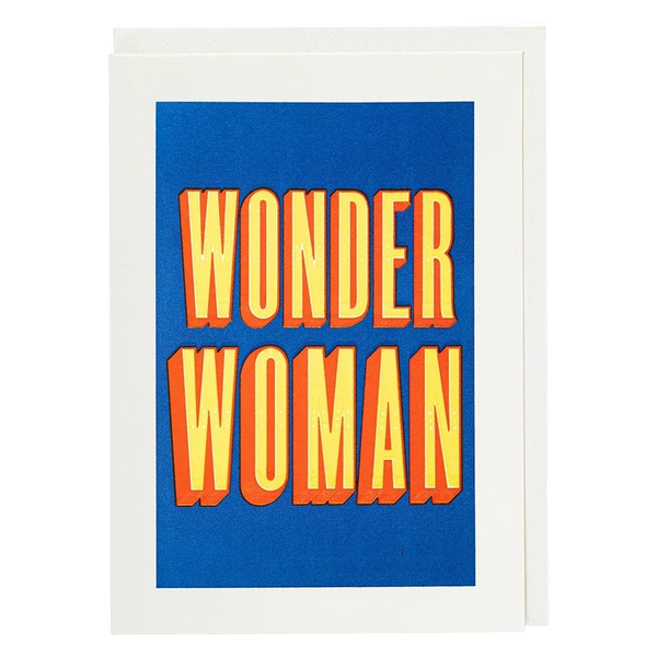 Archivist Large Card - Letterpress Cards - Wonder Woman