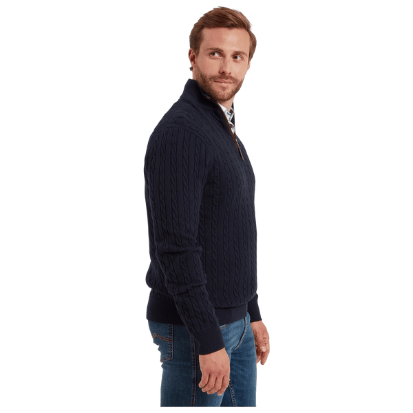 Schoffel Calton Cotton Cashmere 1/4 Zip Jumper