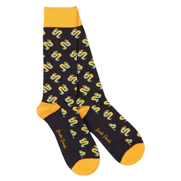 Swole Panda Bamboo Socks - Snakes