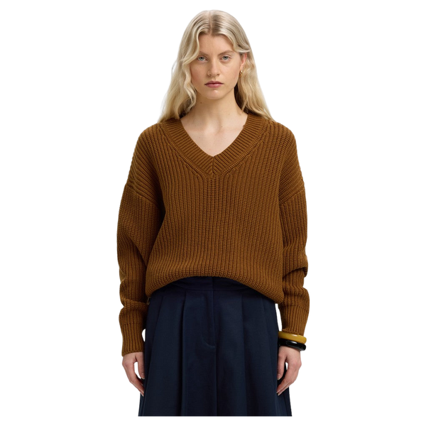 Selected Selma Sus Ls Knit V-knit
