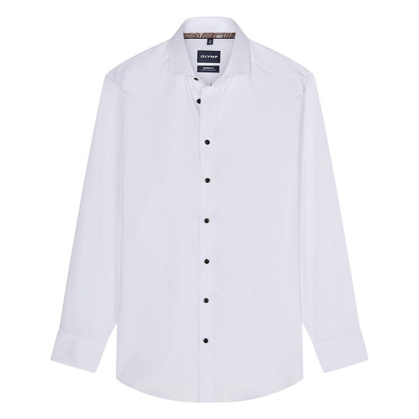 Olymp Plain Shirt With Trim