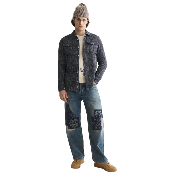 Scotch & Soda Melange Waffle Regular Fit Shirt