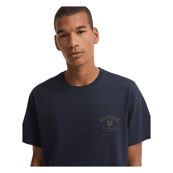 Barbour Tartan Tailored Crest Logo T-shirt