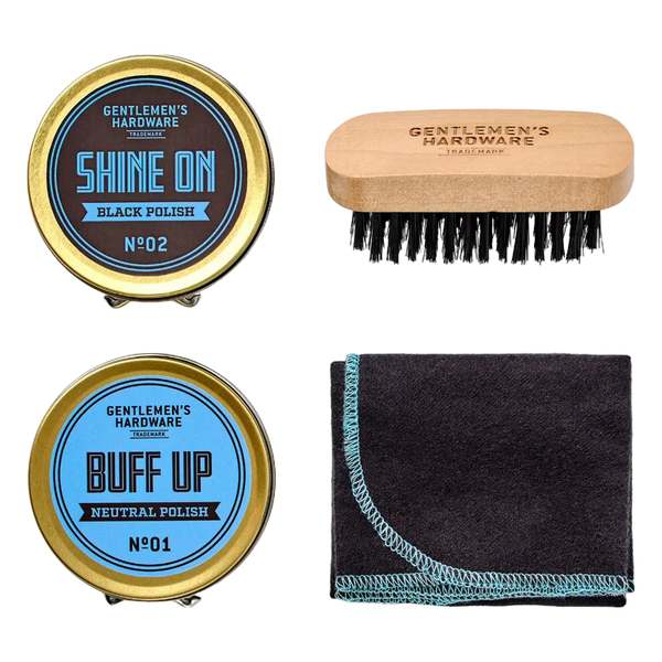 Gentlemen's Hardware Shoe Shine Kit In A Tin