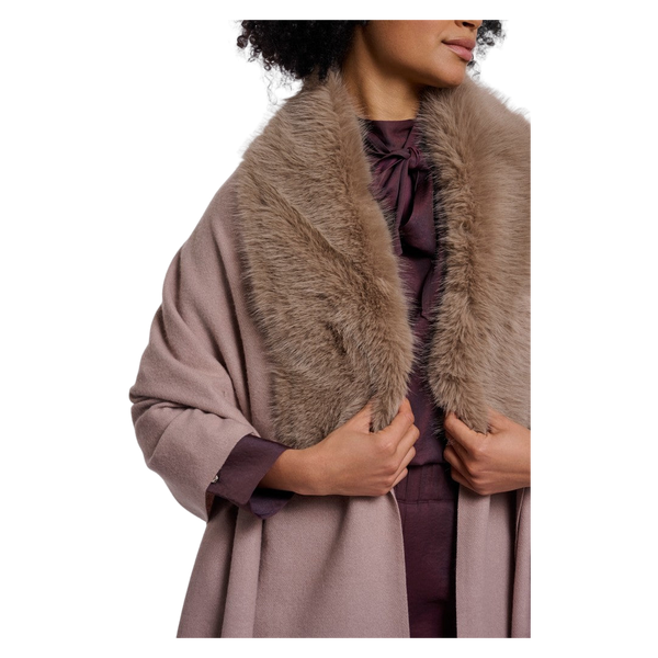 Rino & Pelle Wendy Cape With Fake Fur