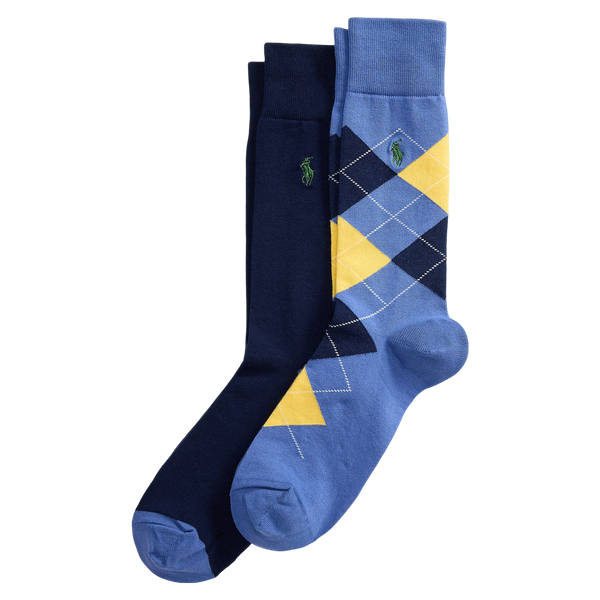 Polo Ralph Lauren Argyle Crew Socks 2 Pack