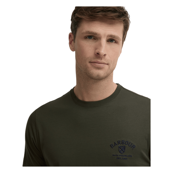 Barbour Tartan Tailored Crest Logo T-shirt