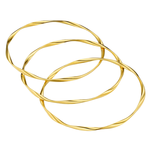 Ribbon Interlocking Bangles