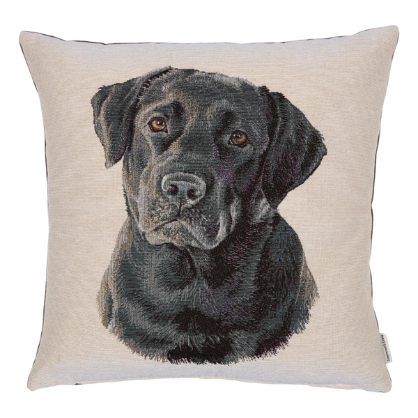 Hines Of Oxford Feather Filled Cushion - Larry Labrador
