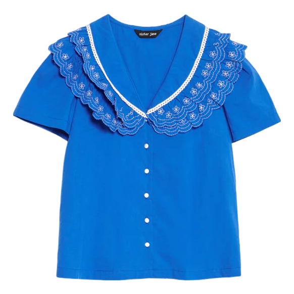 Sister Jane Aegean Trim Blouse