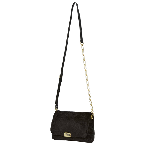 Barbour International Faux Fur Crossbody Bag
