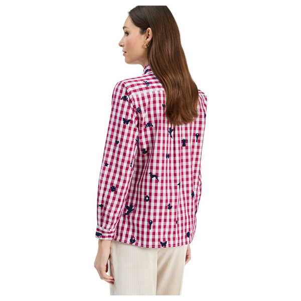 Vilagallo Andy Flock Gingham Blouse