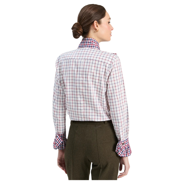 Vilagallo Niki Check Bow Shirt