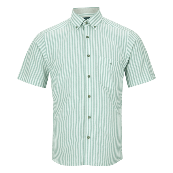 DG's Drifter Striped Button Down Short Sleeve Shirt