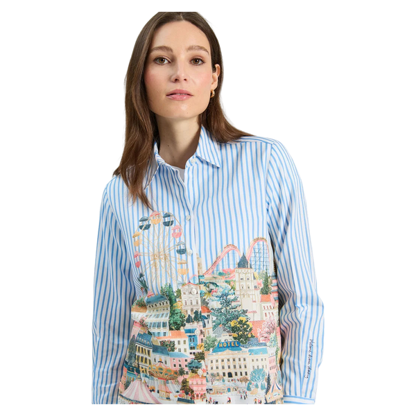 Vilagallo Gaby City Print Shirt