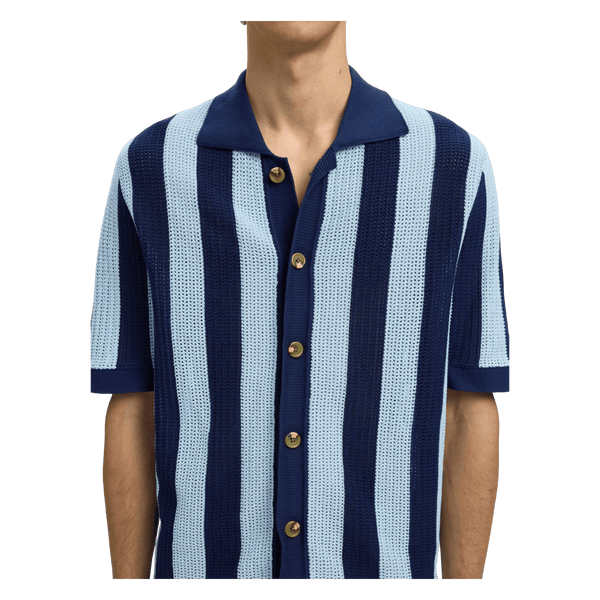 Selected Shane Short Sleeve Open Structure Shirt