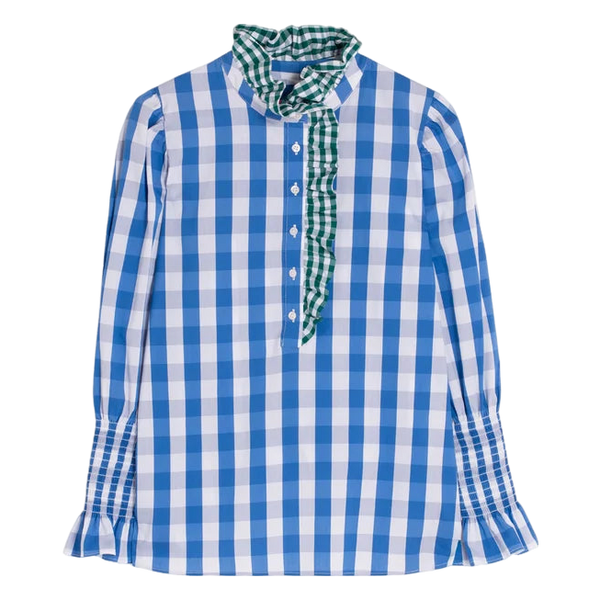 Vilagallo Volantes Gingham Shirt