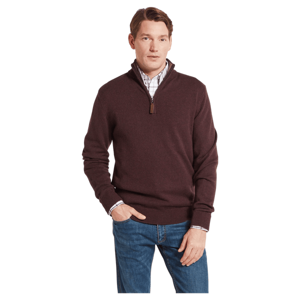 Schoffel Lewis Lambswool 1/4 Zip Jumper