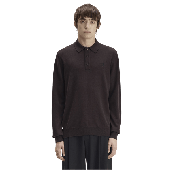 Fred Perry Classic Knitted Long Sleeve Shirt