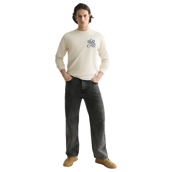 Scotch & Soda Left Chest Artwork Regular Fit Sweatshirt