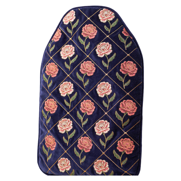Elizabeth Scarlett Rose Velvet Hot Water Bottle