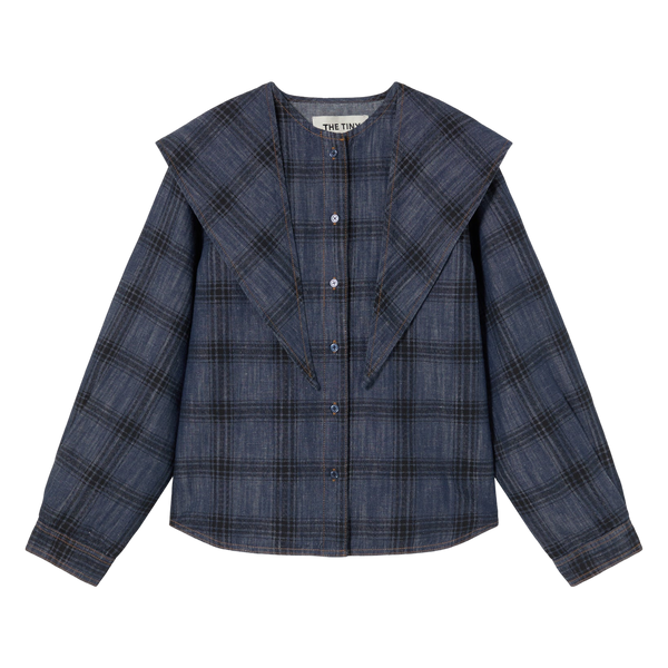 Tiny Big Sister Check Denim Shirt