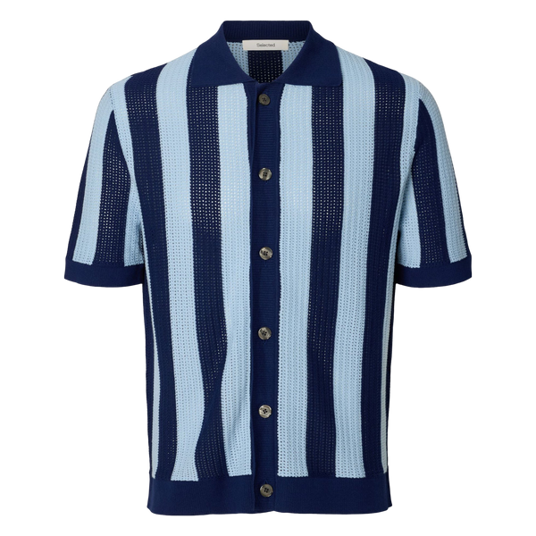 Selected Shane Short Sleeve Open Structure Shirt
