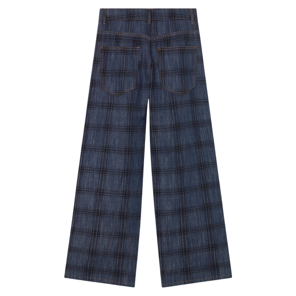 Tiny Big Sister Check Maru Pants