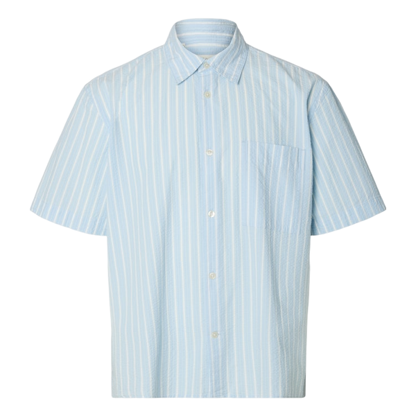 Selected Stuart Seersucker Short Sleeve Shirt