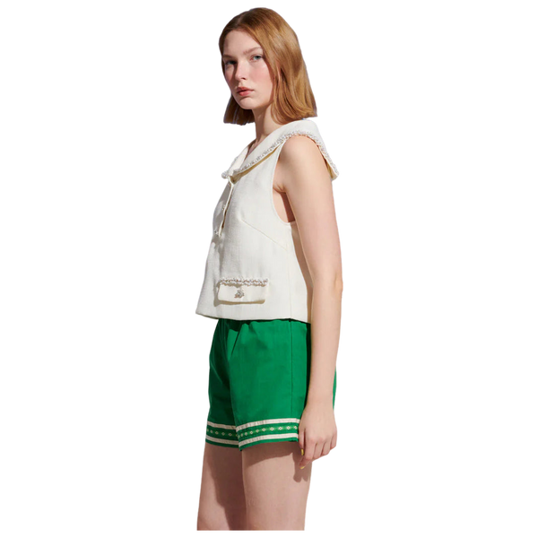 Sister Jane Breeze Tweed Sailor Top