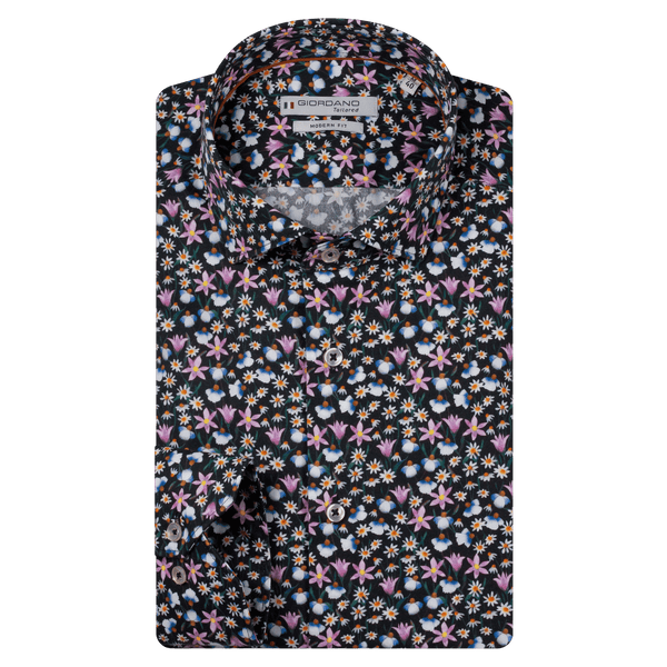 Giordano Long Sleeve Floral Shirt Made With Liberty Fabric