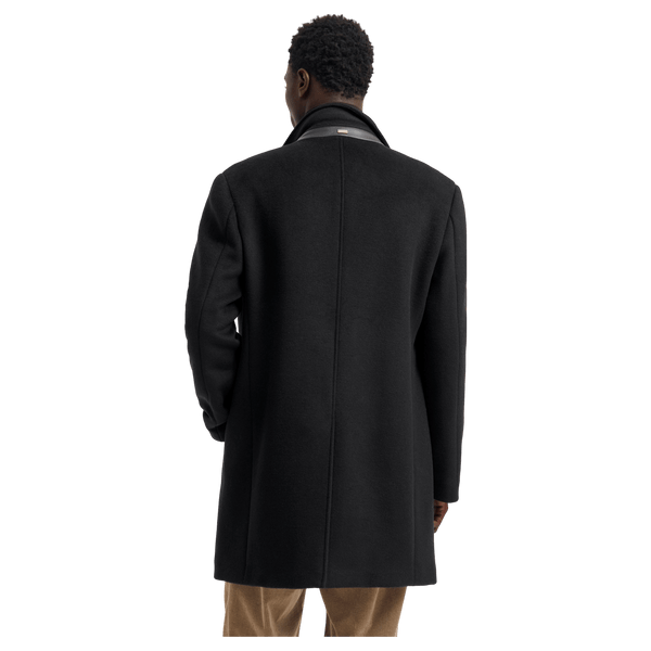 Bugatti Wool Overcoat With Quilted Panel