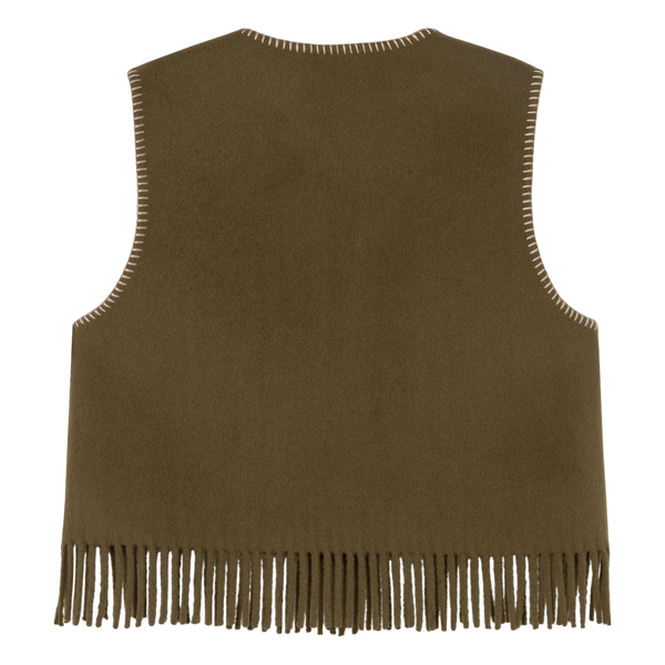Tiny Big Sister Horses Embroidered Vest