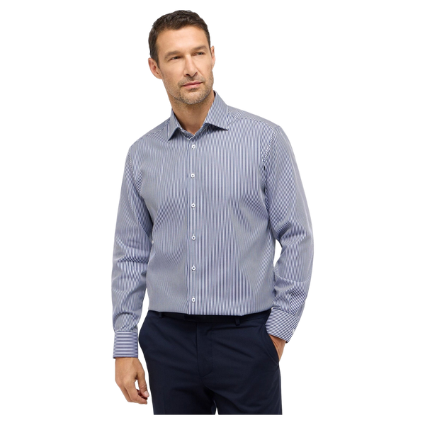 Eterna Long Sleeve Stripe Shirt