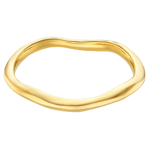 Orelia Jewellery Polished Hammered Bangle