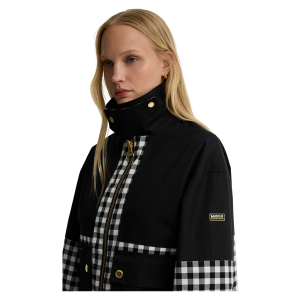 Barbour International Gabriette Check Showerproof Jacket